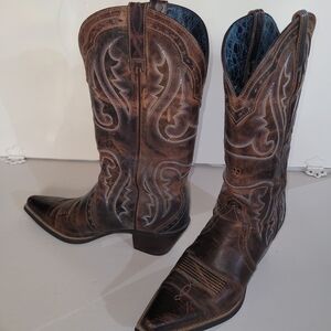 Vintage Brown Cowboy Boots
